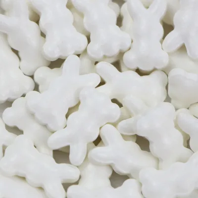 White Rabbit Easter Sugar Sprinkles Comestibles Pressed Candy Pastry