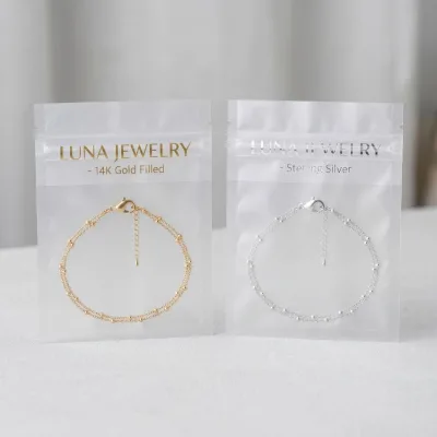 Wholesale Dainty Double Row Anklet for Women 18K Gold Plated Stainless Steel