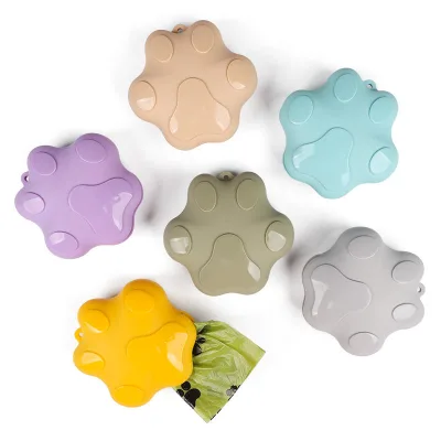 Portable Silicone Pet Pouch Dog Poop Bag Dispenser Box Essential Travel Cleaning Supplies for Pets Portable Dog Poop Bag Holder
