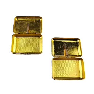 Luxury Portable Waterproof Pocket Storage Box Rectangular Metal Cigarette Case