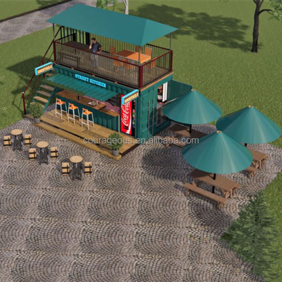 Container bar Restaurant 20ft bar Container Container bar Restaurant With Kitchen
