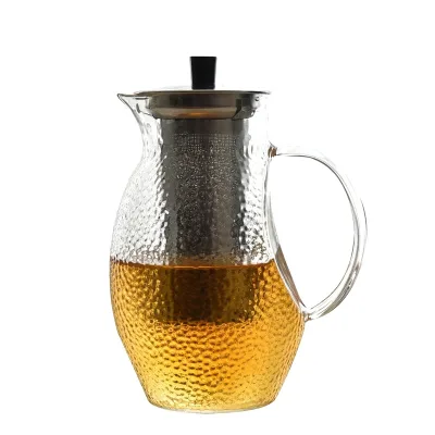 Artisan Classical Borosilicate Hot Water Handmade Thermal Glass Coffee Tea Pitcher