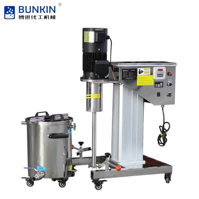 China Electric Lift Lab High Speed Disperser with Timer Food-grade Material SS304 and SS316L Stainless Steel for Sale