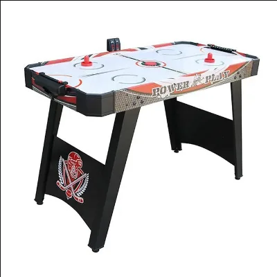 Air Hockey Table with Hockey Pucks Paddles Air-Powered Play Game Table with LED Scoring Multicolored Easy Setup