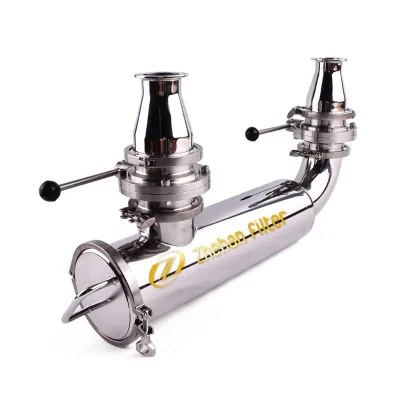 Food Grade 60 Micron 200 Micron 304 316L Stainless Steel Water Filter Prefilter for Beverage Cip Cleaning System