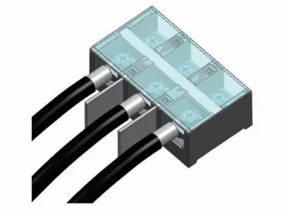 Mass Stock High Amp Barrier Terminal Block Screw Wiring Connector V0 Fireproof Housing for Industrial Power Control Project
