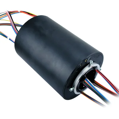 36-channel Large-aperture Slip Ring 10A Current 380VAC/VDC 250rpm Inner Diameter 50mm Outer Diameter 119mm Through Hole Mounting
