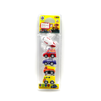 Mini Plastic Rescue City Car Toy Model Pull Back Die Cast Car Police Vehicles
