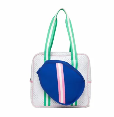 Custom Large Pickleball Paddle Shoulder Tote Bag With Zipper & Shoulder Strap for Pickleball Racquet,Sport Tote