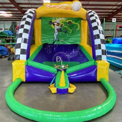 Commercial High Quality Baseball Inflatable Castle Hot Sale Interactive Derby Games