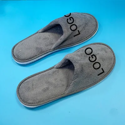 2024 China Style Hotel slippers OEM Coral Fleece Washable Hotel slippers Bathroom slippers for Hotels
