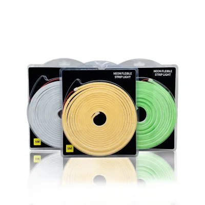 Outdoor Decoration Sigange DIY Pattern Flexible Soft Lamp 5m Set 12V High Bright Monochrome Led Neon Strip Light Factory