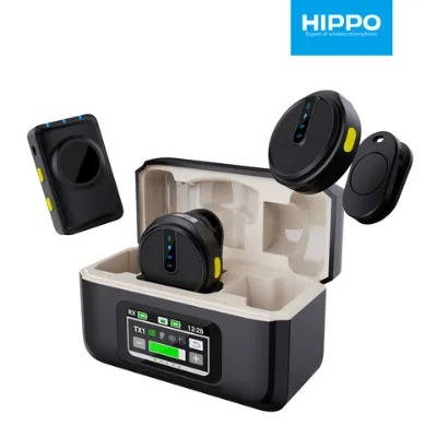 Wholes Touch display Wireless microphone Noise Cancelling Lavalier Microphone Wireless handheld mic
