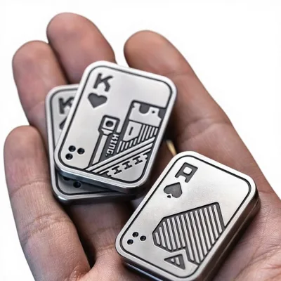 EDC Metal Finger Fidget Spinner for Stress Relief and Unisex Promotional Toy All Ages