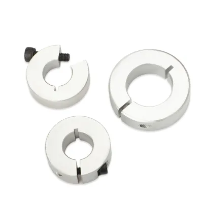 OEM Customization Anti Vibration Aluminum Alloy Adjustable Open Ended Lock Collar Optical Axis Limit Fixing Rings Shaft Collar