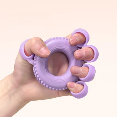 Hot Sale New Different Resistant Level Silicone Hand Grip Finger Strengthener Hand Grip Finger Exerciser Finger Stretcher