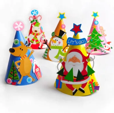 Wholesale Custom Paper Party Hats-Custom Color & Logo Holiday Party Gift China Origin