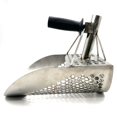 Treasure Hunting Rust-Proof Stainless Steel Shovel Sand Scoop for Metal Detecting