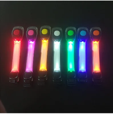 Jukaiwtec Sports LED Light Reflective Armband Belt with Silicone+PVC+ABS Material Model SCPJ106 for Running