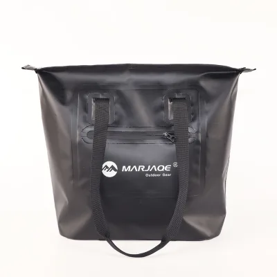 Heavy Duty Beach Shoulder Bag 500D PVC Tarpaulin with Zipper Bag Lady Waterproof Bag