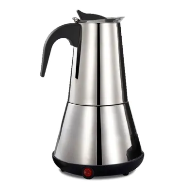 High Quality China Stainless Steel Mocha Pot Electric Espresso Coffee Maker Metal Moka Pot