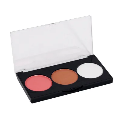 Custom 3-color Highlighter Blush Palette New Style 3 Colors Contour Highlighter Blush Powder Makeup Palette with Your Own logo