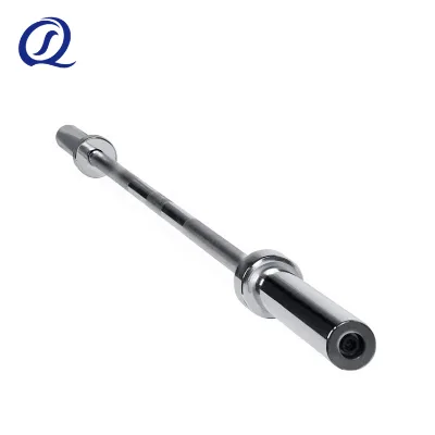 Wholesale Fitness Equipment Training Straight Rod Curved Rod Barbell 60'' Chromed/Black Oxidation Silver/Black 700LB Lifting
