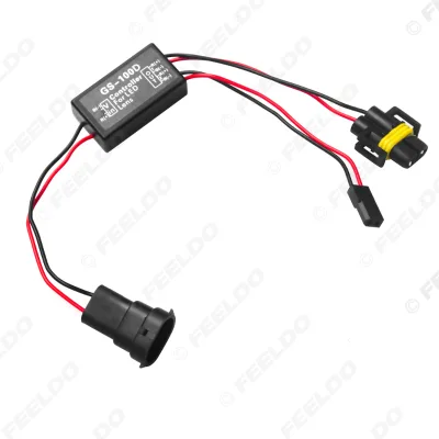 Car High Low Beam H8/H9/H11 Controller Wiring Adapter for Bi-xenon Light Projector Lens H11 Connector Relay Harness Cable
