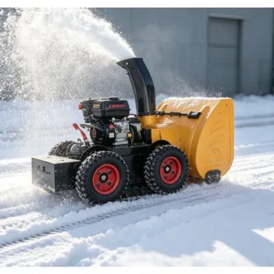 Remote Control Self Propelled Snow Blower Heavy Duty Snow Throwing Machine Outdoor Road Garden Snow Remover Equipment