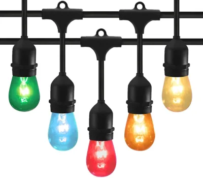 Led Lighting Wholesale Color Changing Music Smart Outdoor RGB Led String Lights Christmas Plastic Ball Outdoor Led String Lights