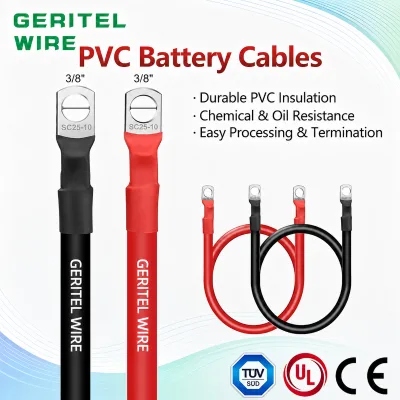 OEM Flexible Battery Cable Copper PVC Insulated 300/500V-450/750V 0.5mm2-300mm2 /CE for Power Cable for Battery Pack