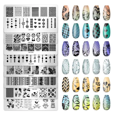 Manicure Steel Plate to Seal, Nail Printing Drawing Board, Special Rectangular Steel Plate Factory Wholesale