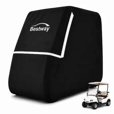 Custom 420D Oxford Golf Cart Cover Waterproof Dustproof UV Resistant Full Cover OEM ODM Supplier