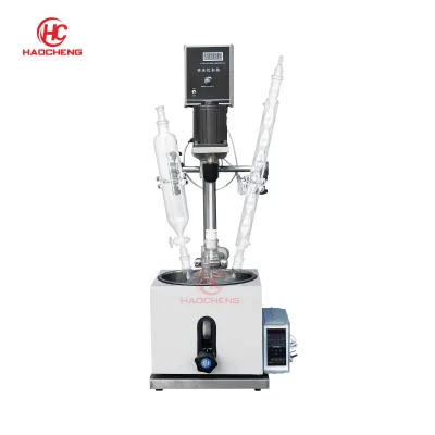 Chemical Hydrolysis Single Layer Lift Glass Reactor 1l 5l 10l 20l 30l 100 Liter