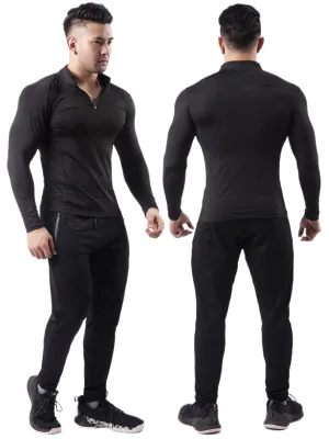 High Strech Quick Dry Long Sleeve Compression Sports Shirt Men's Fitness Sport Gym Sportswear Training Jogging Sports Shirt