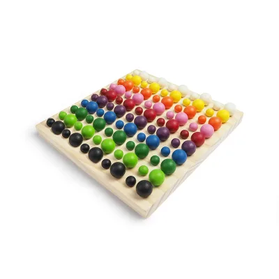 Wooden Peg Board Puzzle Montessori Preschool Counting Toy