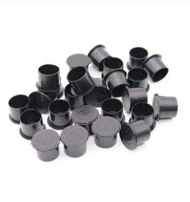 1000pcs Plastic 11mm 14mm 17mm 20MM Black Tattoo Ink Cups Caps Holder Permanent Makeup Pigment Ink Caps Cups Tattoo Accessories