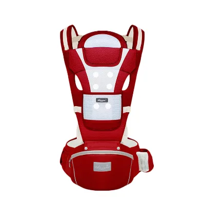 Adjustable Baby Carrier Comfortable and Breathable Hip Seat Wrap Carrier from Durable Sling Material Plastic Frame