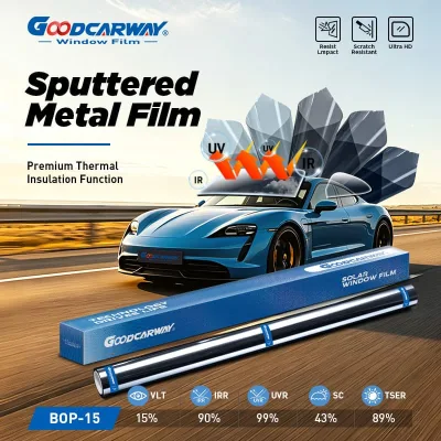 Advanced TiN 15% BOP Nano Ceramic Car Window Film Extreme Heat Insulation Reduce AC Consumption Interior Fading Prevention Film