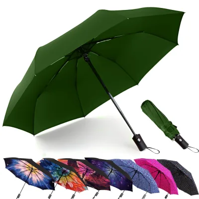 Windproof Umbrella for Rain and Compact Perfect for Car Golf Umbrella Small Travel Umbrella Compact Mini Windproof and Strong