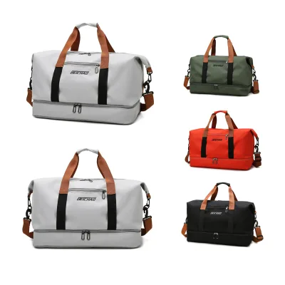 2024 New Large Capacity Weekend Outdoor Overnight Hand Traveling Duffel Bag Canvas Swimming Yoga Gym Bag