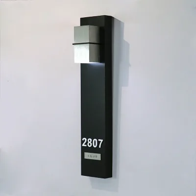 Lighted Door Number,House Number Sign,Braille Hotel Door Signs,Hotel Doorplate,ADA Signage,Engraved Braille Sign