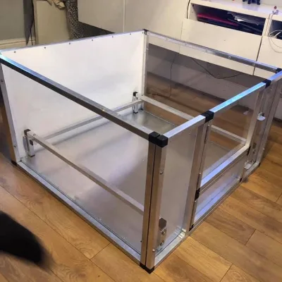 40" X 30" X 30" French Bulldog Whelping Box Aluminum Dog Whelping Box for Dogs Size Can Be Customized