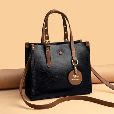 Womens Handbags 2026 Collection Crossbody Shoulder Tote Bags Large-Capacity Square Shape Zipper Closure European American