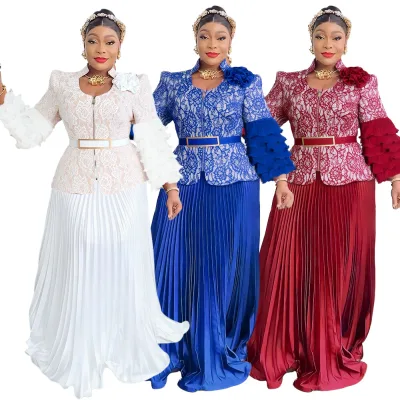 High Quality Dress African Party Dresses Two Piece Fashions Dresses