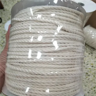 Wholesale Sustainable Eco-Friendly 100% Cotton Braided Twisted Macrame Cord for Bags & Garment Use