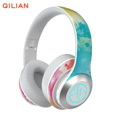 BH10 2019 LED Color Headphone, BT V5.0 Flashing Wireless Foldable Kids Headphones Gaming Headset with Noise Cancelling