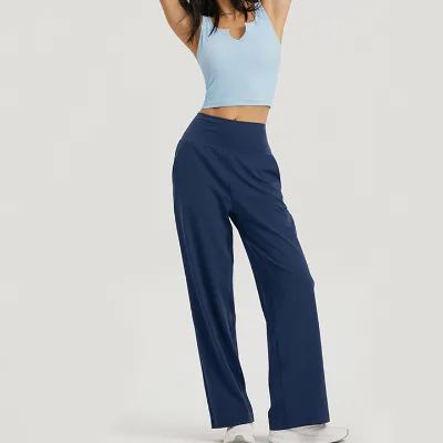 Wholesale Customized Breathable Nylon Skin-Friendly Crafted Workout Fitness Tights Sweatpants Women Trousers