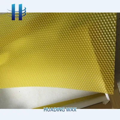 Huading Shengchao Brand ISO9001 Certified Natural Honeycomb Beeswax Sheet for Beekeeping Honey Comb Beeswax Press