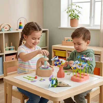 DIY Embossing Machine Toy Complete Accessories Handmade Assembly of Flower Bouquets Press-type Embossing Machine Educational Toy
